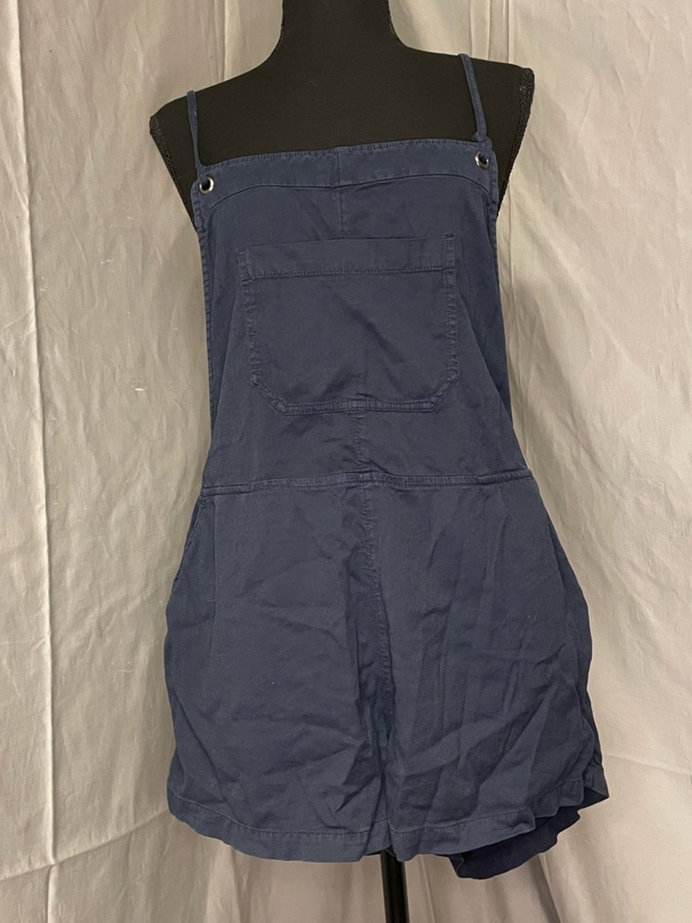 Billabong Navy Blue Short Overalls
